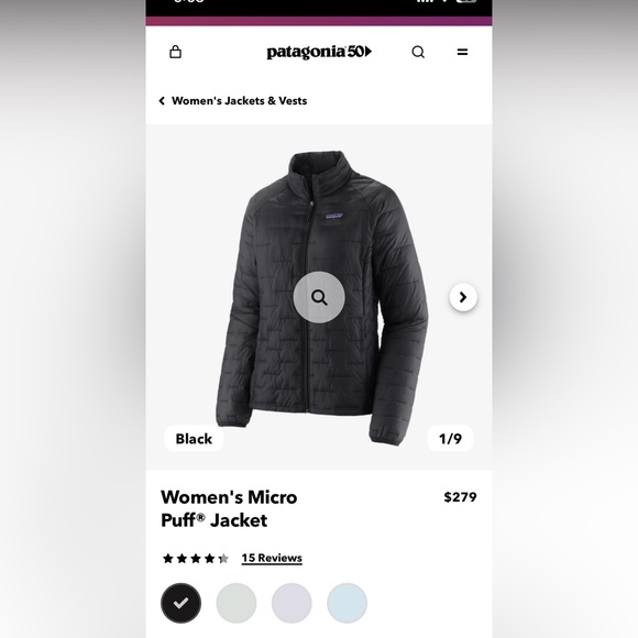 Like new women’s Patagonia micro puff jacket. In perfect condition. Worn once.